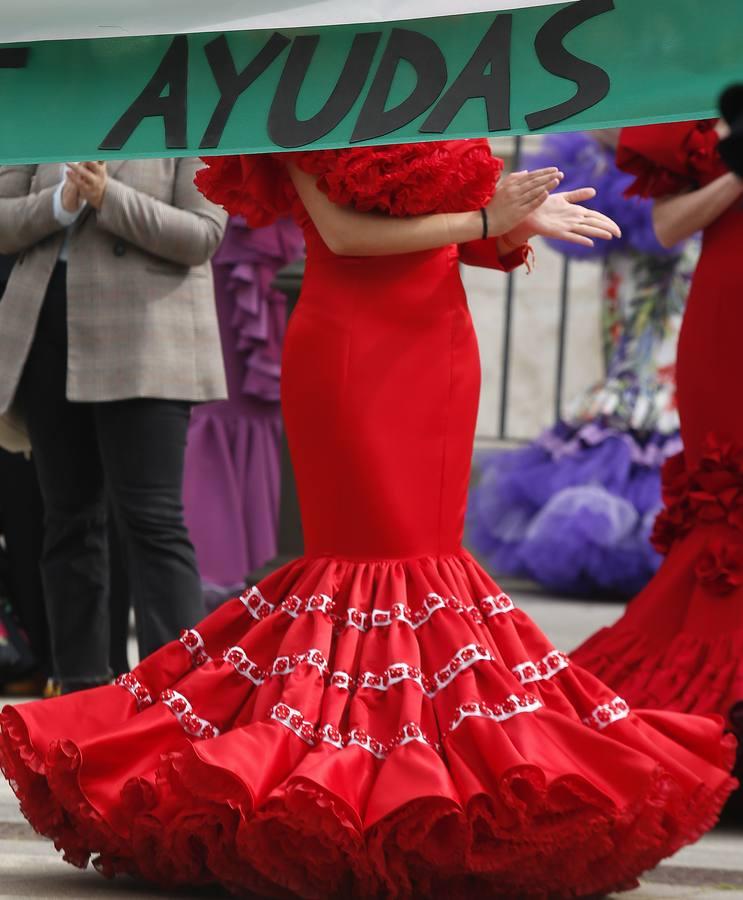 En imágenes, la moda flamenca solicita ayudas para sobrevivir a la pandemia