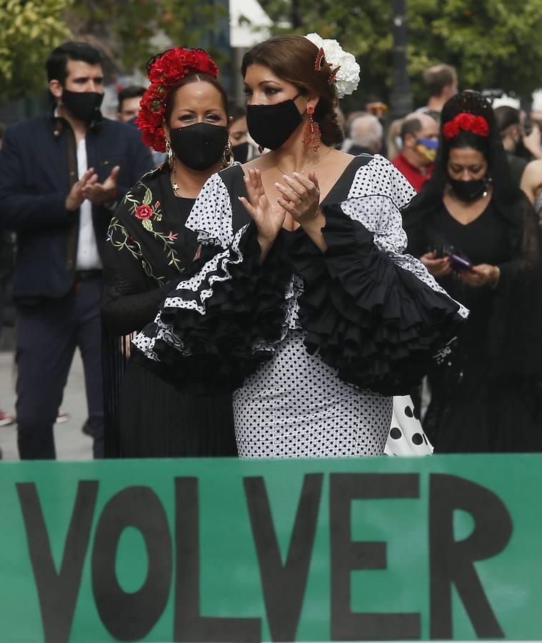 En imágenes, la moda flamenca solicita ayudas para sobrevivir a la pandemia