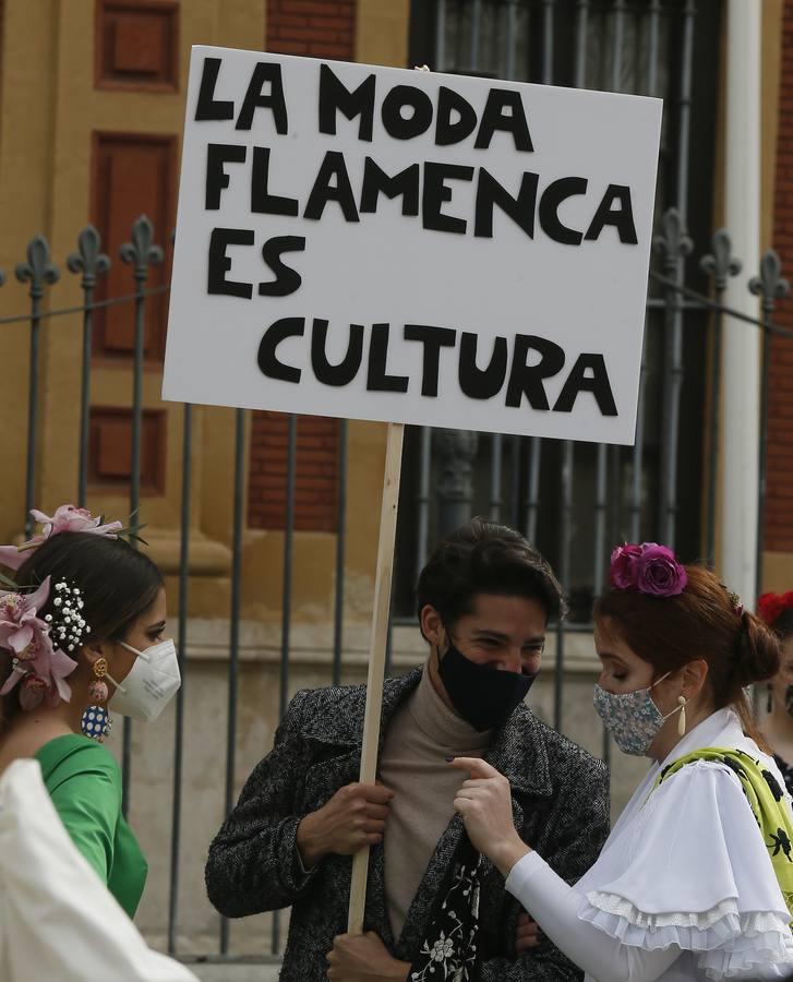 En imágenes, la moda flamenca solicita ayudas para sobrevivir a la pandemia