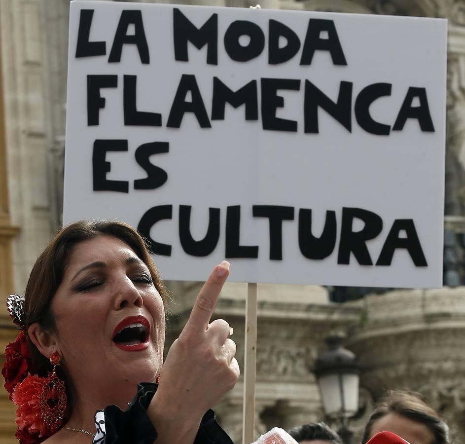 En imágenes, la moda flamenca solicita ayudas para sobrevivir a la pandemia