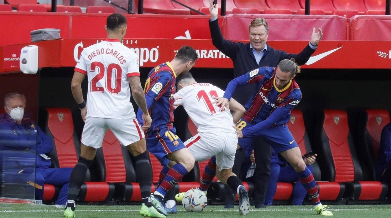 Las mejores imágenes del partido entre el Sevilla F.C. y el Barcelona