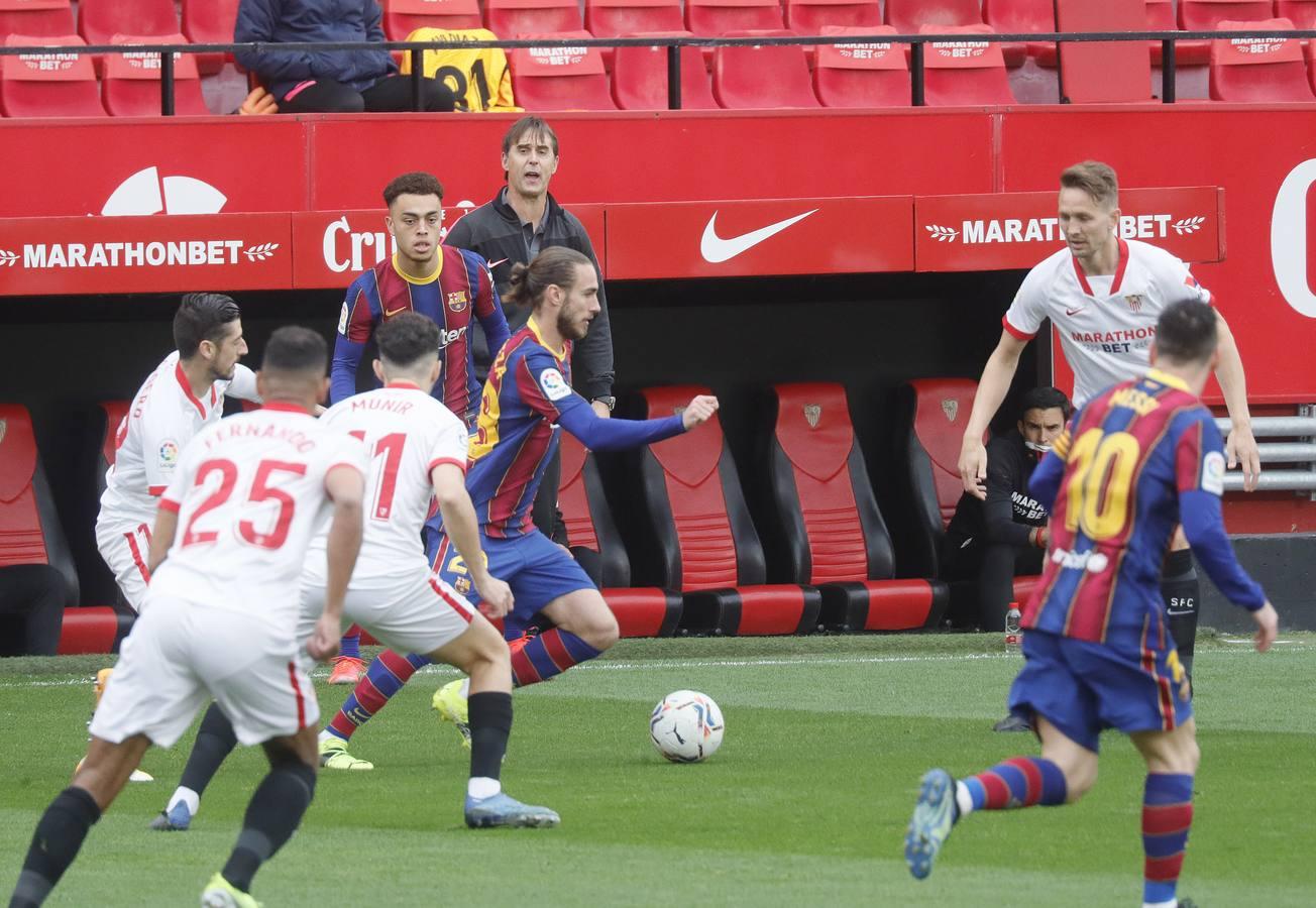 Las mejores imágenes del partido entre el Sevilla F.C. y el Barcelona