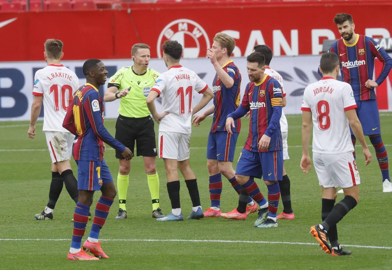 Las mejores imágenes del partido entre el Sevilla F.C. y el Barcelona