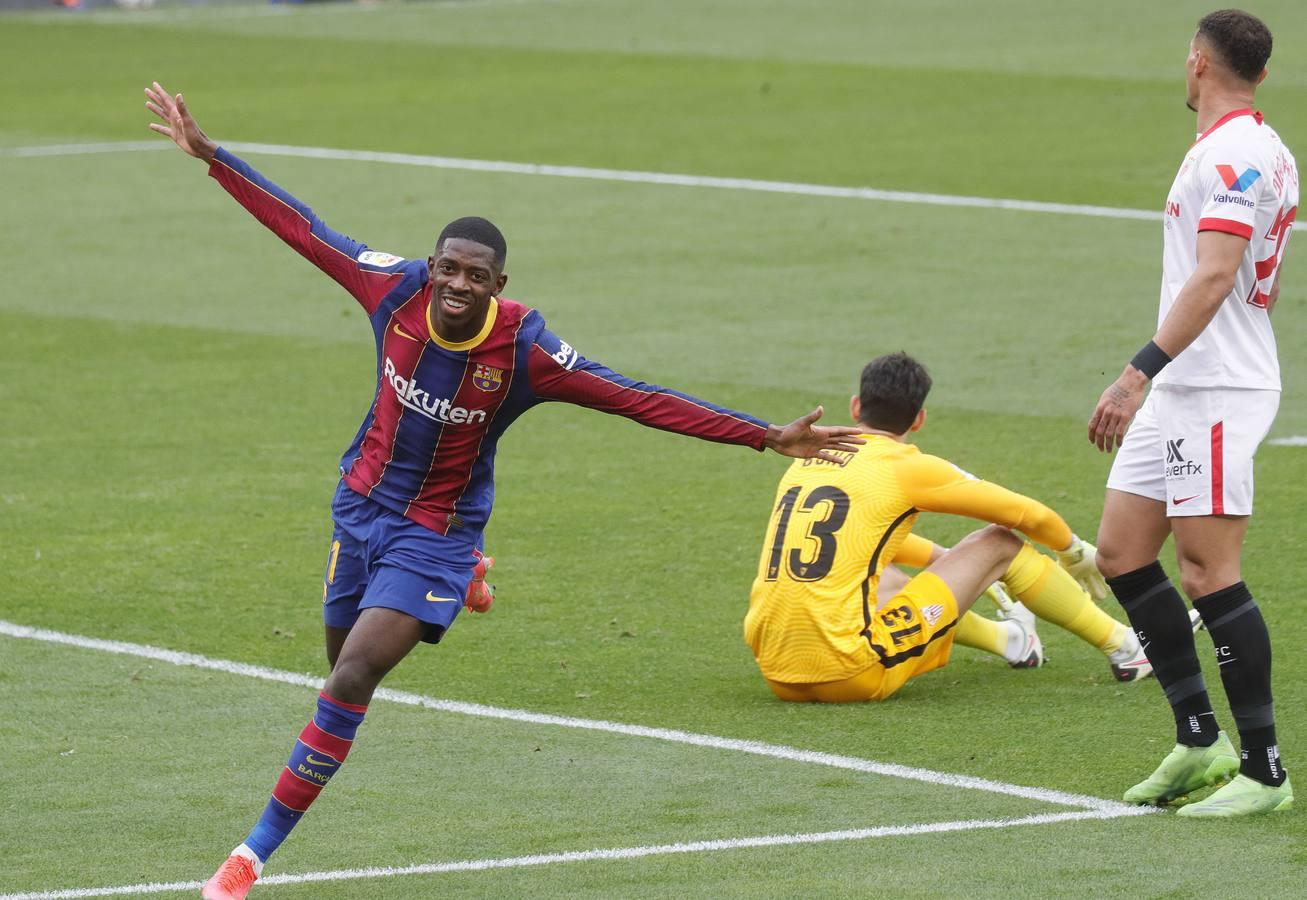 Las mejores imágenes del partido entre el Sevilla F.C. y el Barcelona