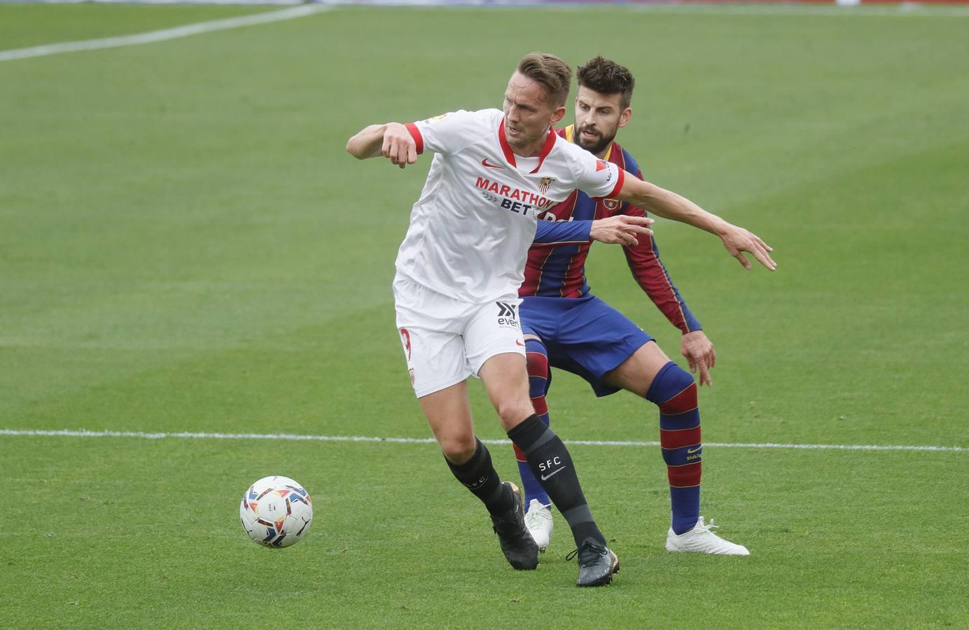 Las mejores imágenes del partido entre el Sevilla F.C. y el Barcelona