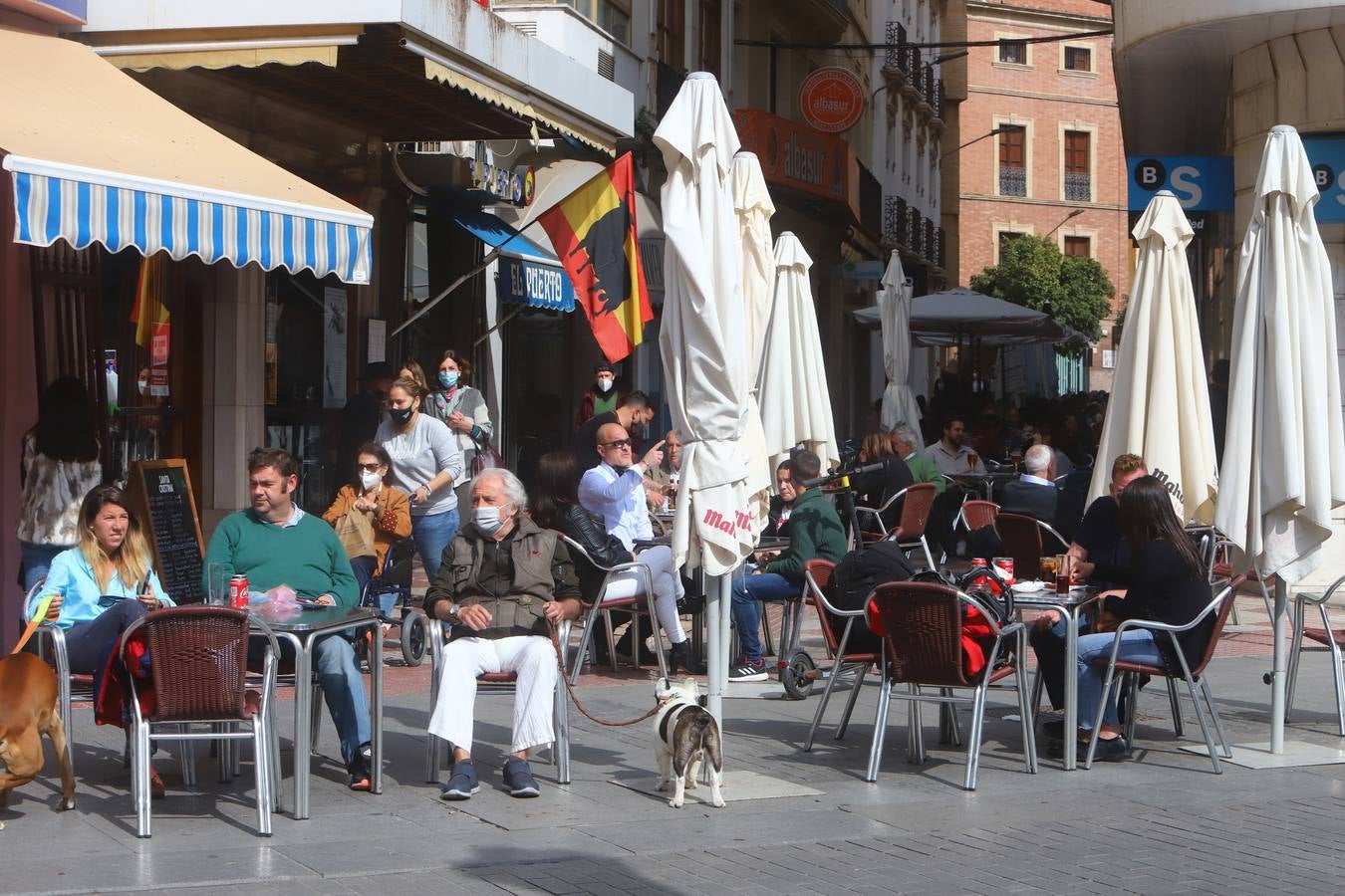 El ambiente, en imágenes, de las calles de Córdoba por el puente de Andalucía