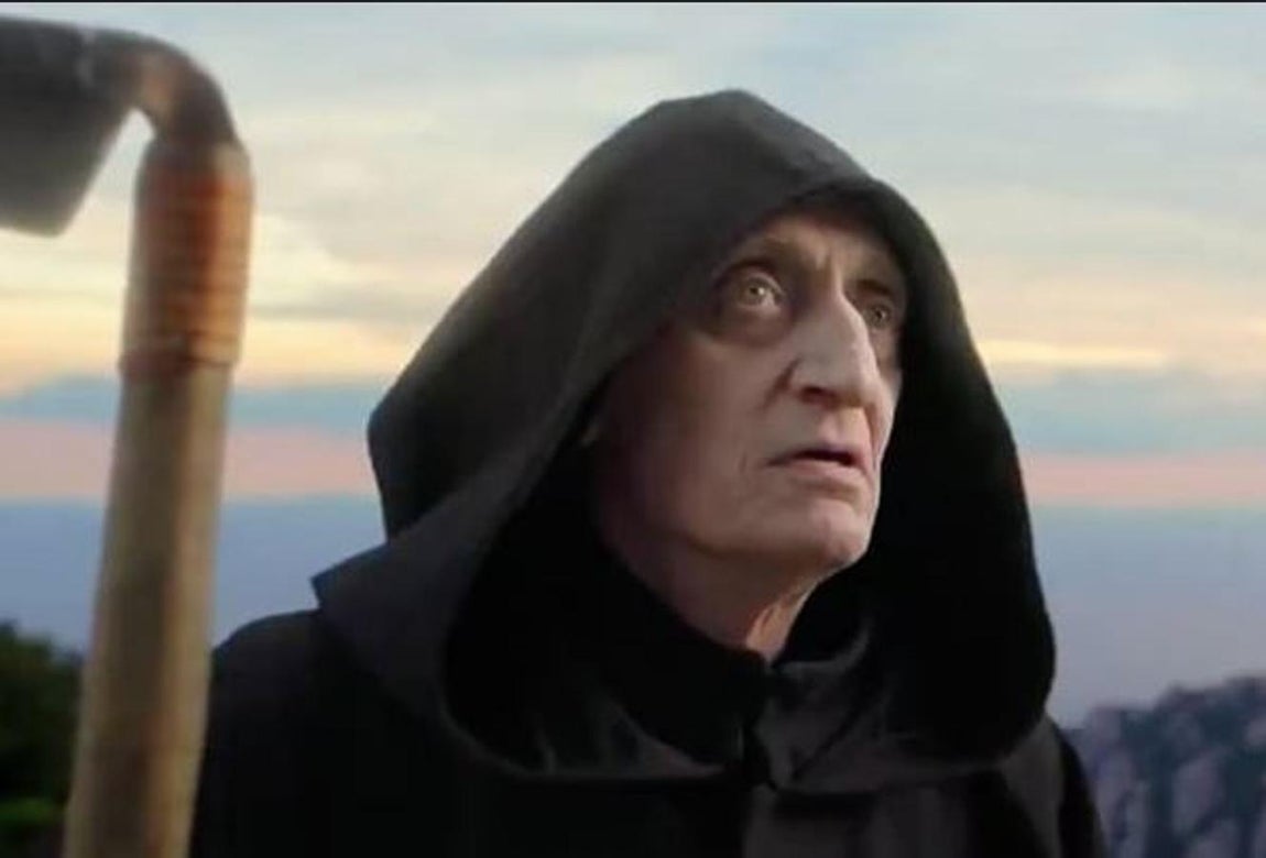 El anuncio de Campofrío fue uno de los últimos trabajos del polifacético intérprete donde representó a La Muerte. 