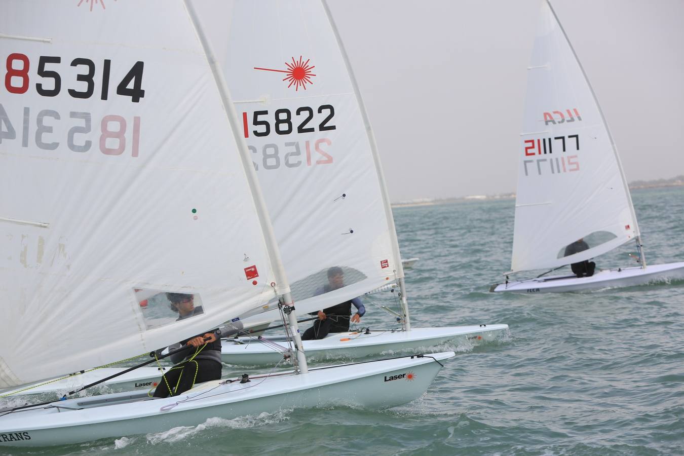 FOTOS: La Semana Olímpica Andaluza de vela, en la Bahía de Cádiz