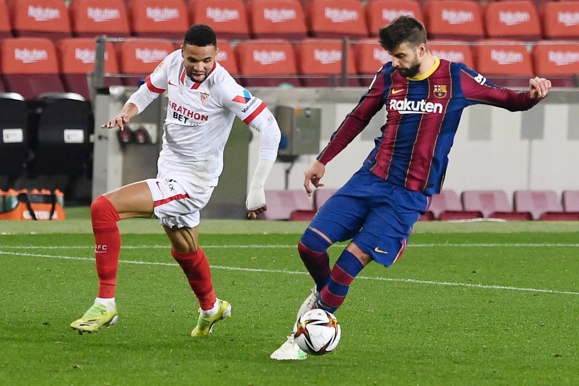 En imágenes, la vuelta de semifinales de la Copa del Rey entre el Barcelona y el Sevilla