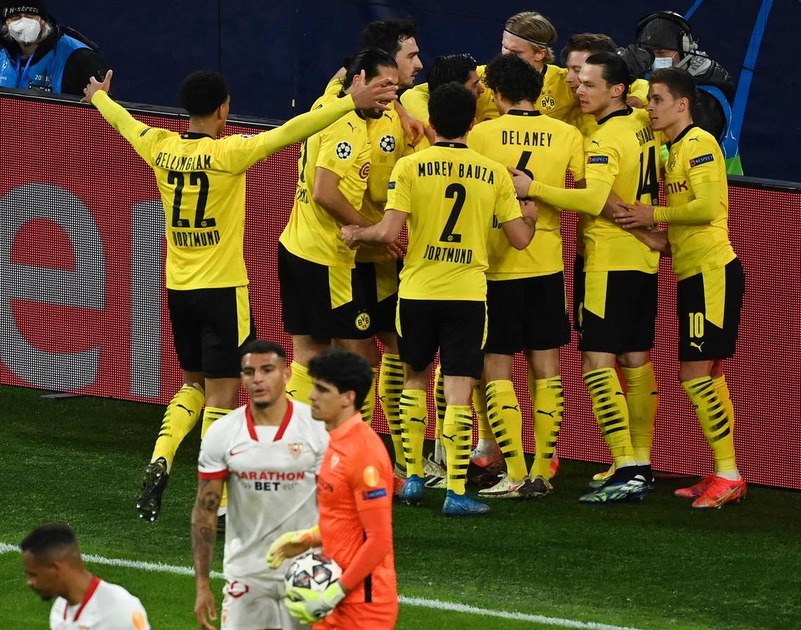 Las mejores imágenes del partido entre el Borussia Dortmund y Sevilla F.C.