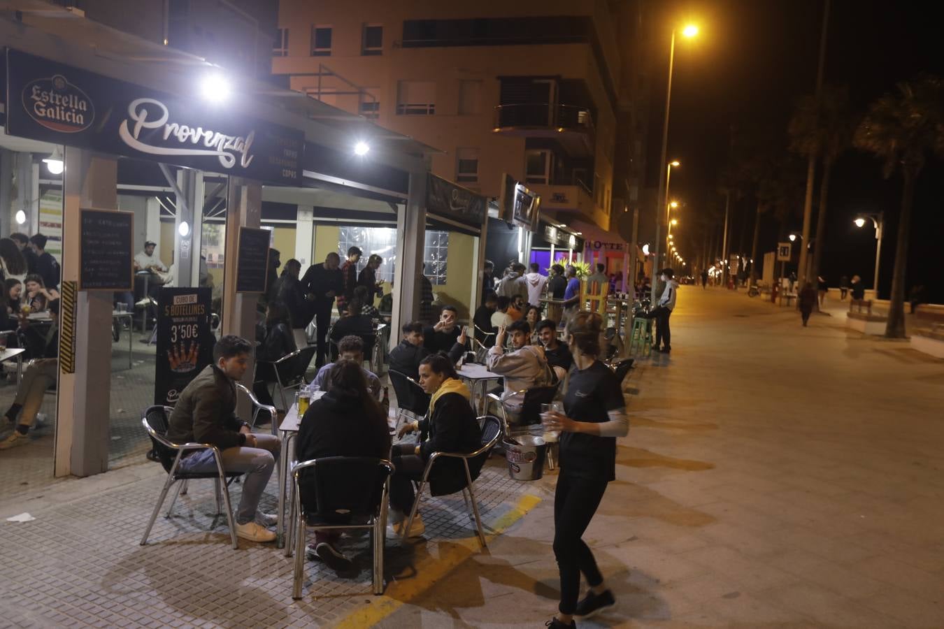 Ambiente en Cádiz capital. 