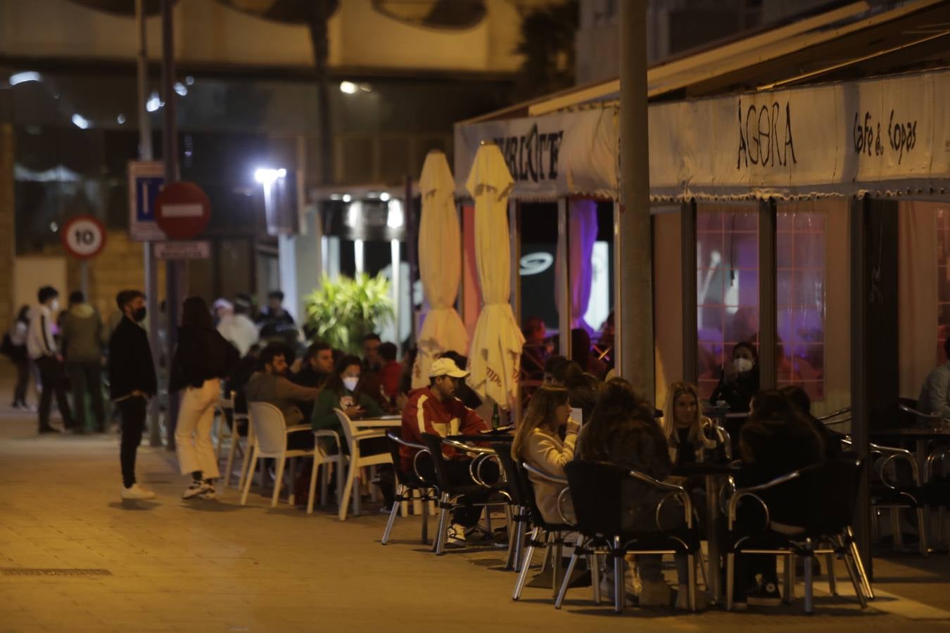 Ambiente en Cádiz capital. 