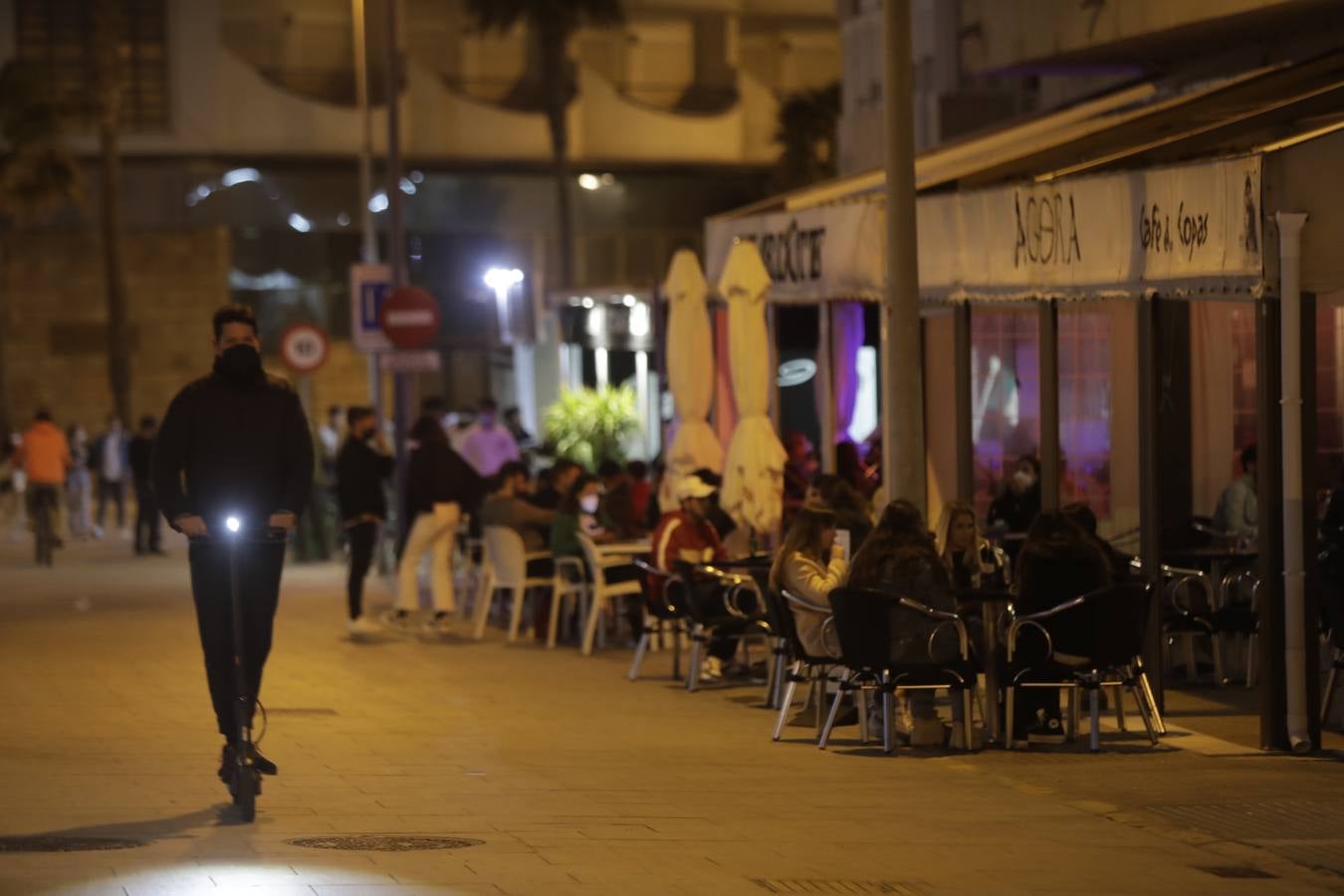 Ambiente en Cádiz capital. 