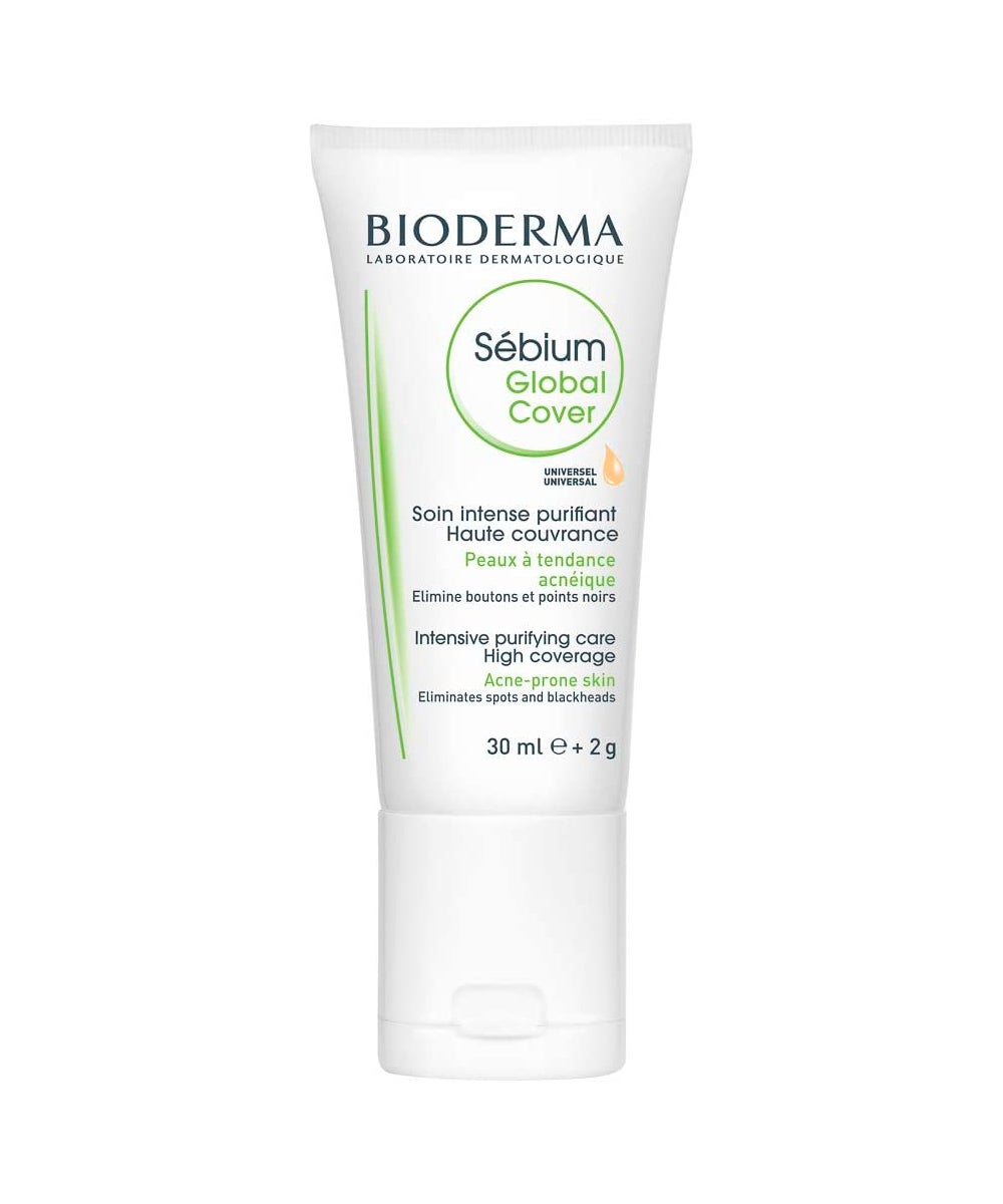 Sébium Global Cover con Color de Bioderma. Crema purificante para piel grasa y acneica con color, que cubre y elimina las imperfecciones, limitando su reaparición. Sébium Global Cover con Color de Bioderma (23,44 €) es una crema rica en pigmentos y polvos matificantes que unifica el tono del rostro y neutraliza el enrojecimiento para una mejor corrección. Además, controla los brillos, a la vez que trata el acné.