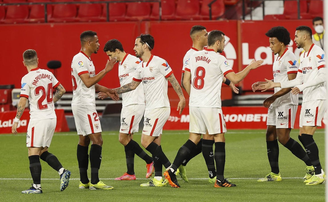 Partido de LaLiga entre el Sevilla y el Betis en el Sánchez-Pizjuán