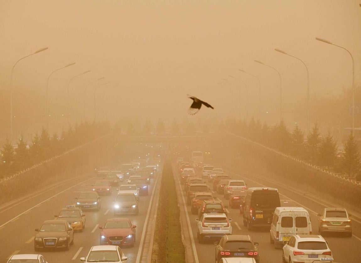 Partículas flotantes de 8.000 microgramos en el aire. 