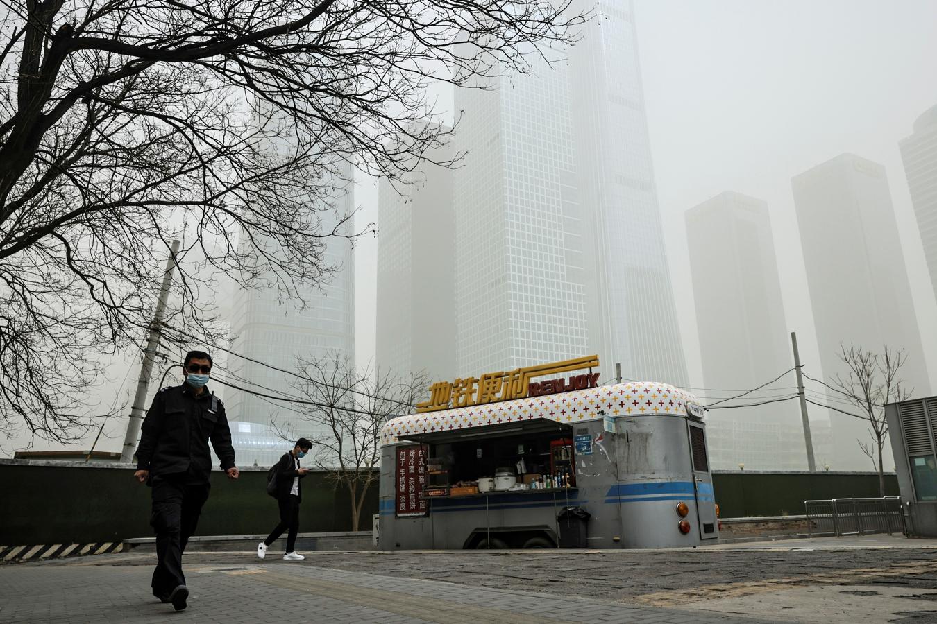 La tormenta agrava la contaminación que sufre la China industrial. 