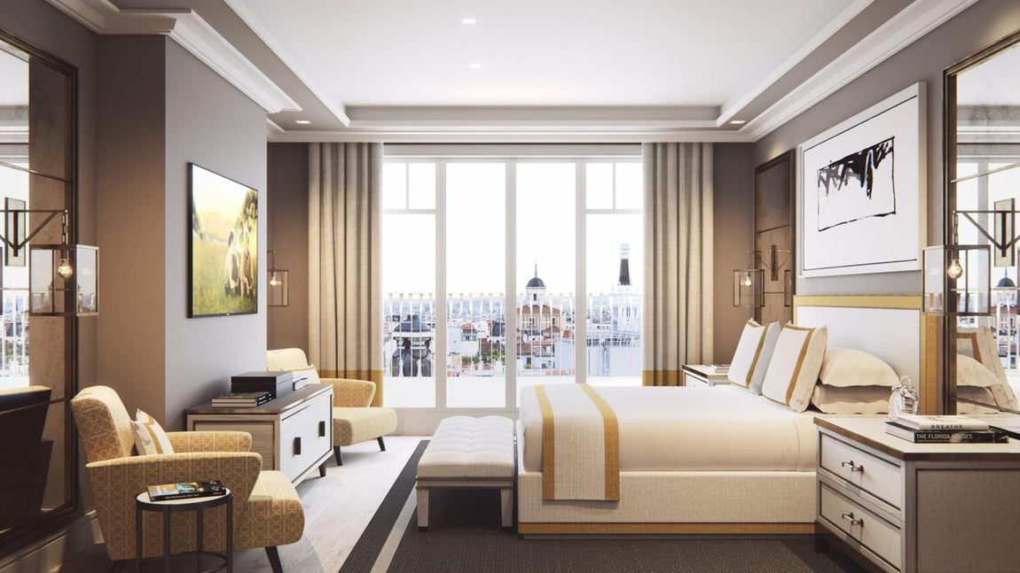 Los pisos de Galerías Canalejas, al detalle. Las viviendas cuentan con una superficie que va de entre los 170 a los 700 metros cuadrados con un máximo de tres dormitorios.