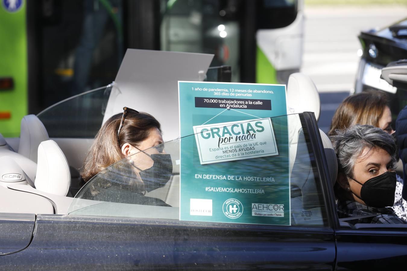 La protesta de los hosteleros de Córdoba, en imágenes