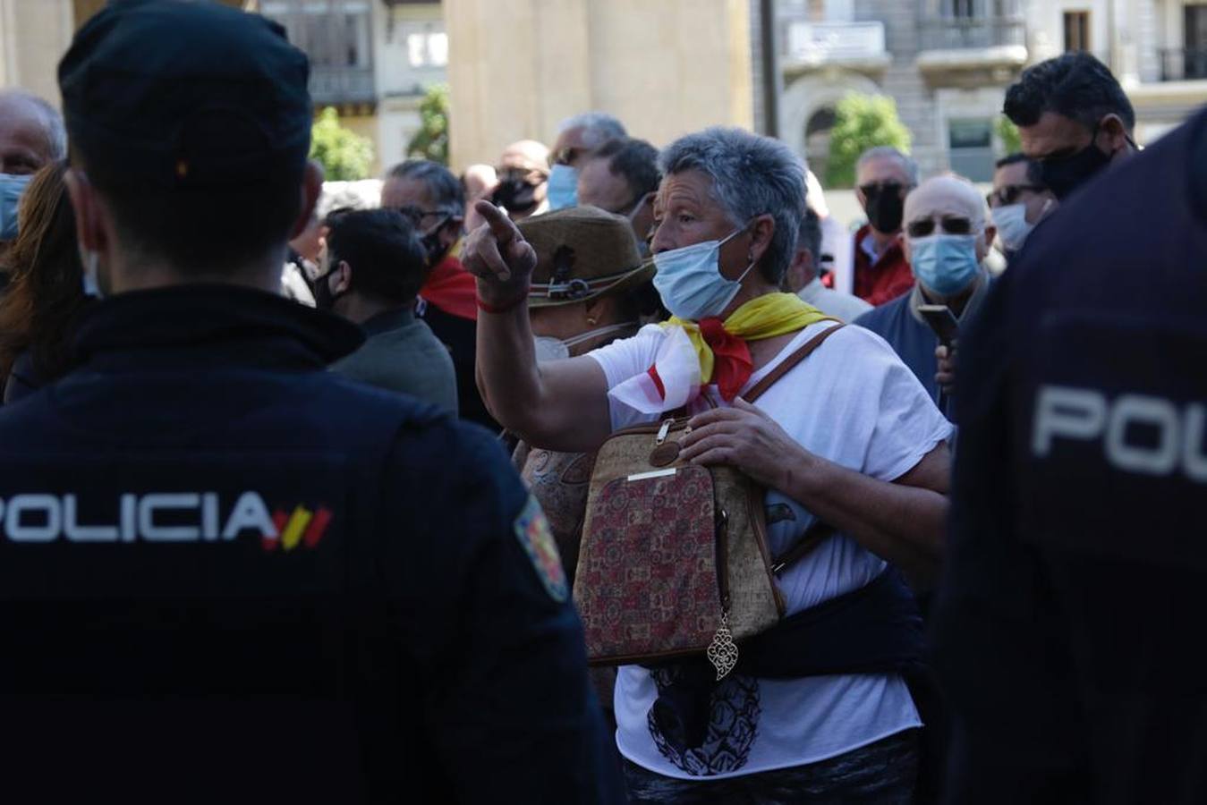 Acto de Vox en la Plaza Nueva de Sevilla