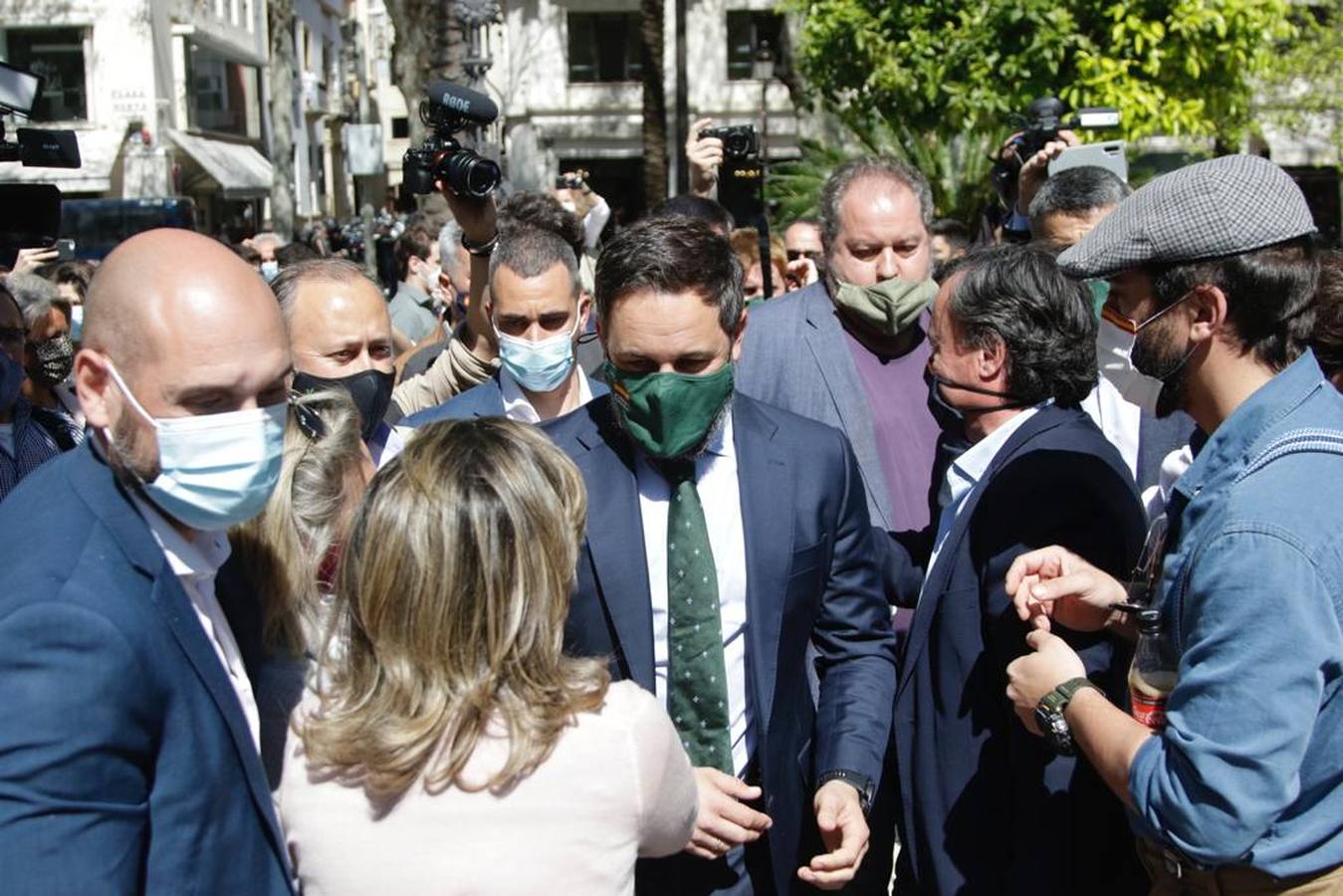 Acto de Vox en la Plaza Nueva de Sevilla