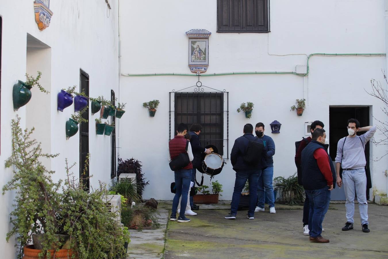 El ensayo de las bandas musicales cofrades en Córdoba, en imágenes