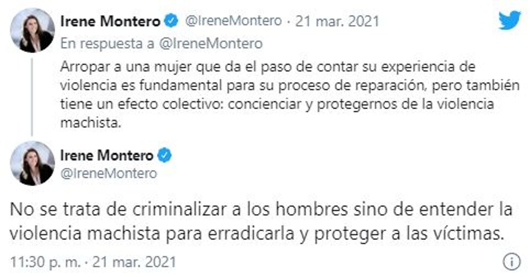 Irene Montero. 