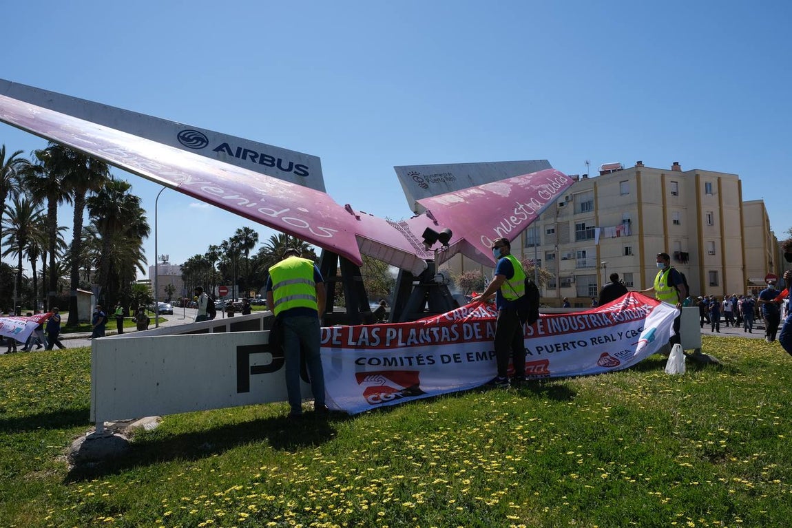 FOTOS: Manifestación de Airbus Puerto Real