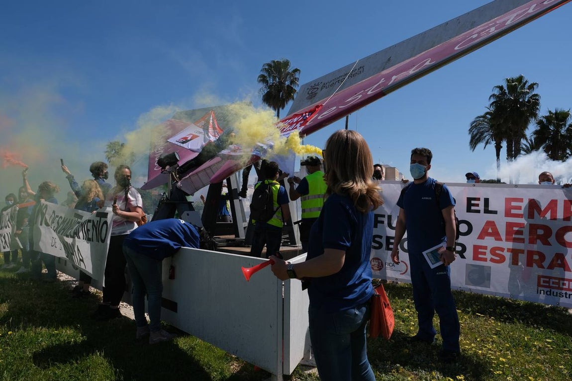 FOTOS: Manifestación de Airbus Puerto Real