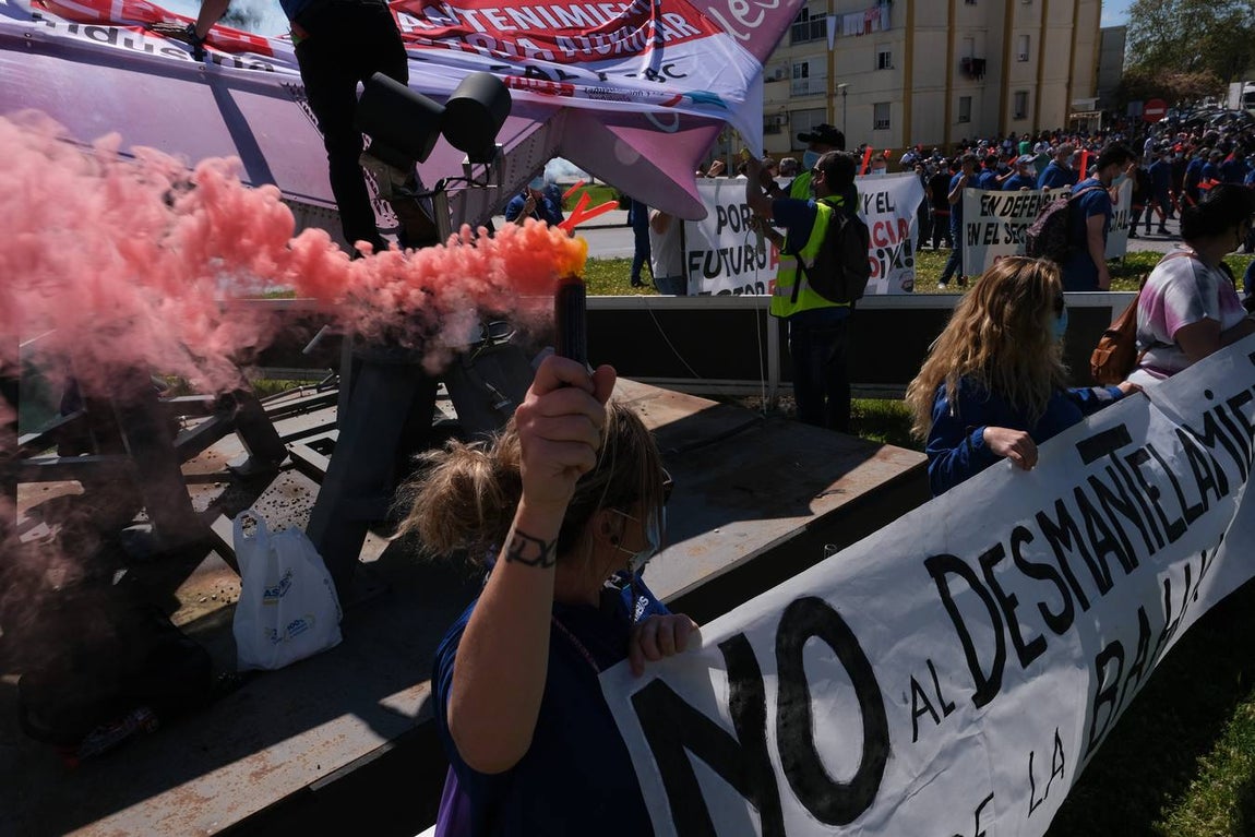 FOTOS: Manifestación de Airbus Puerto Real