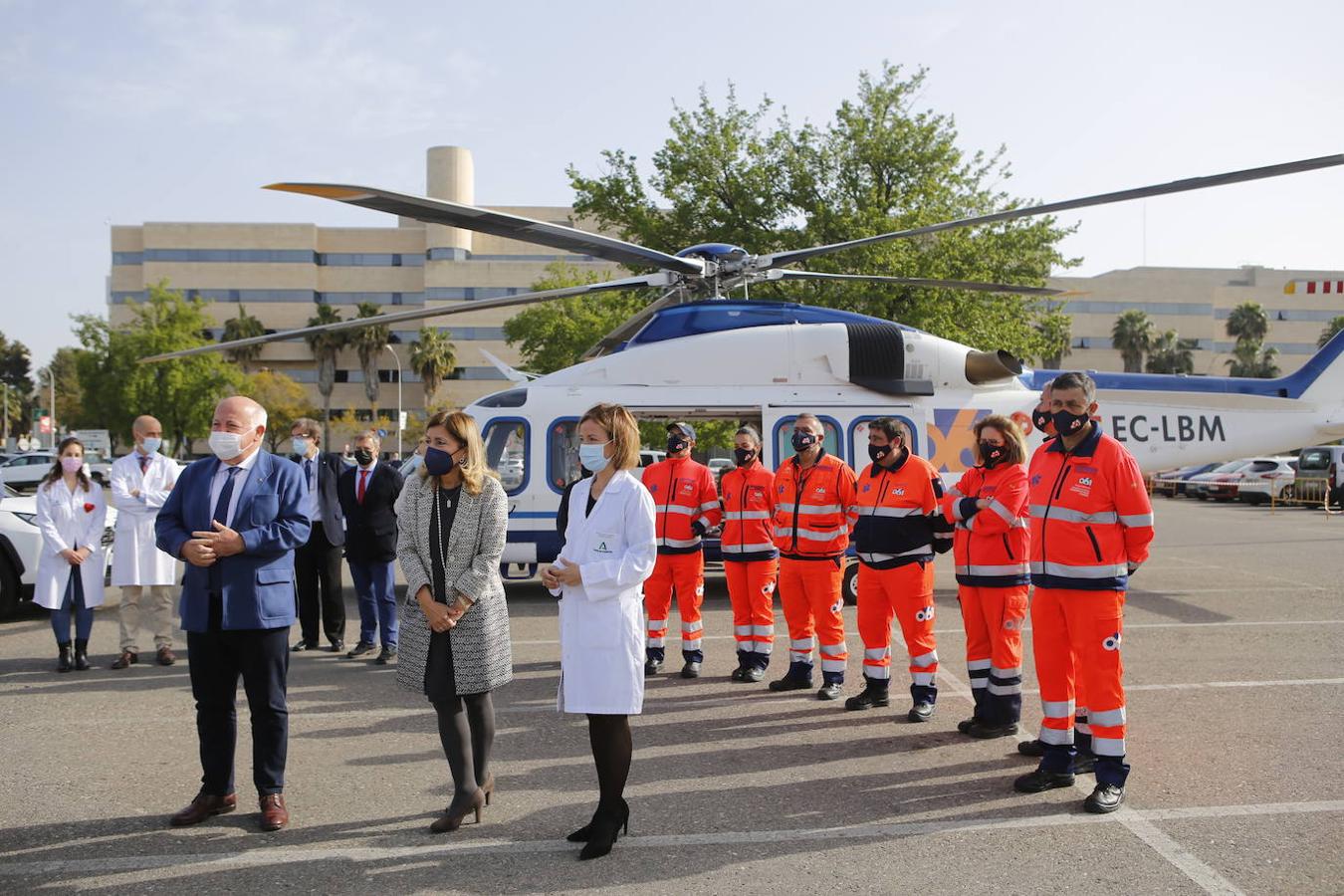 La presentación en Córdoba de los helicópteros del 061, en imágenes