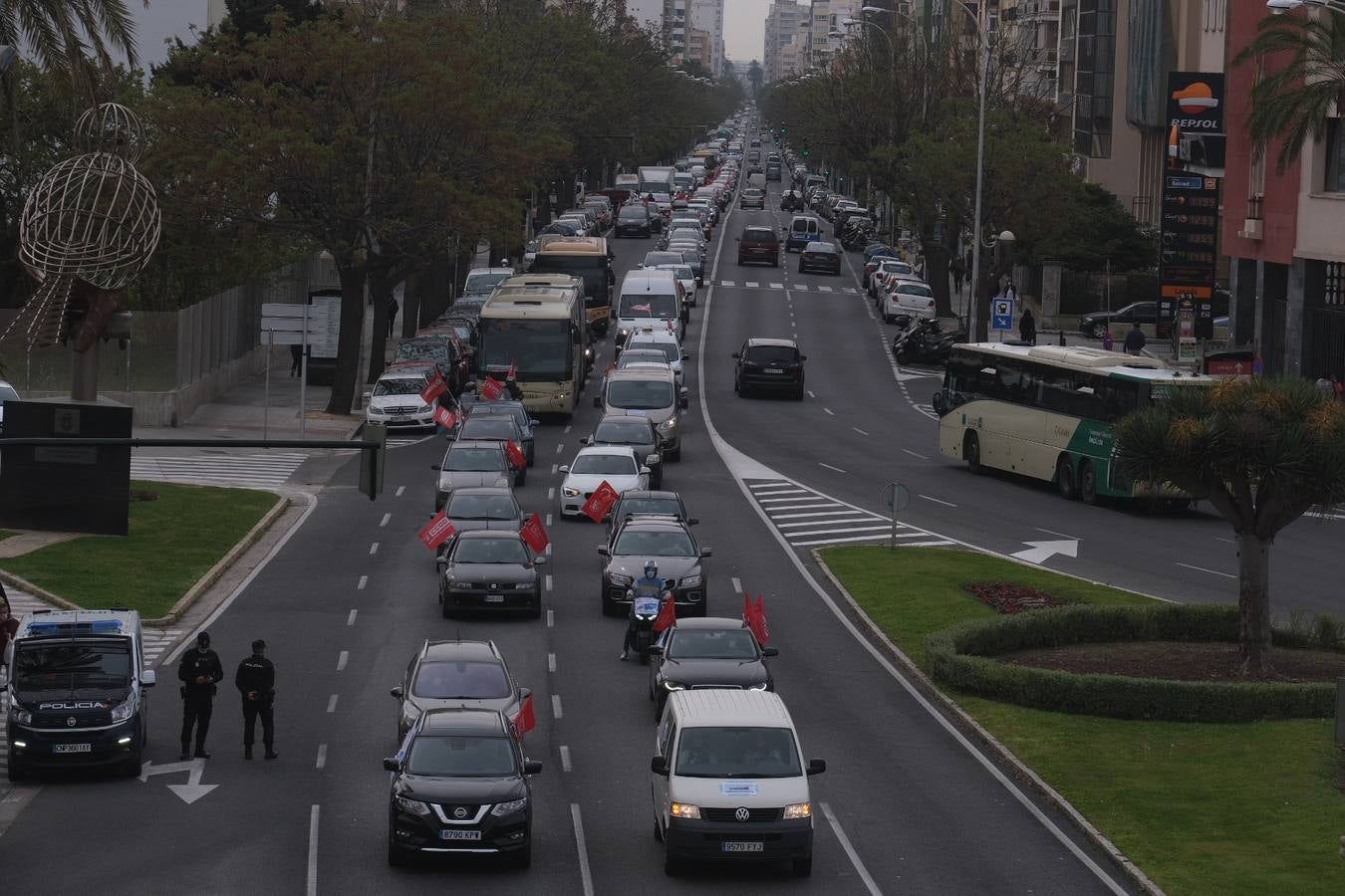 FOTOS: Airbus colapsa Cádiz con sus protestas