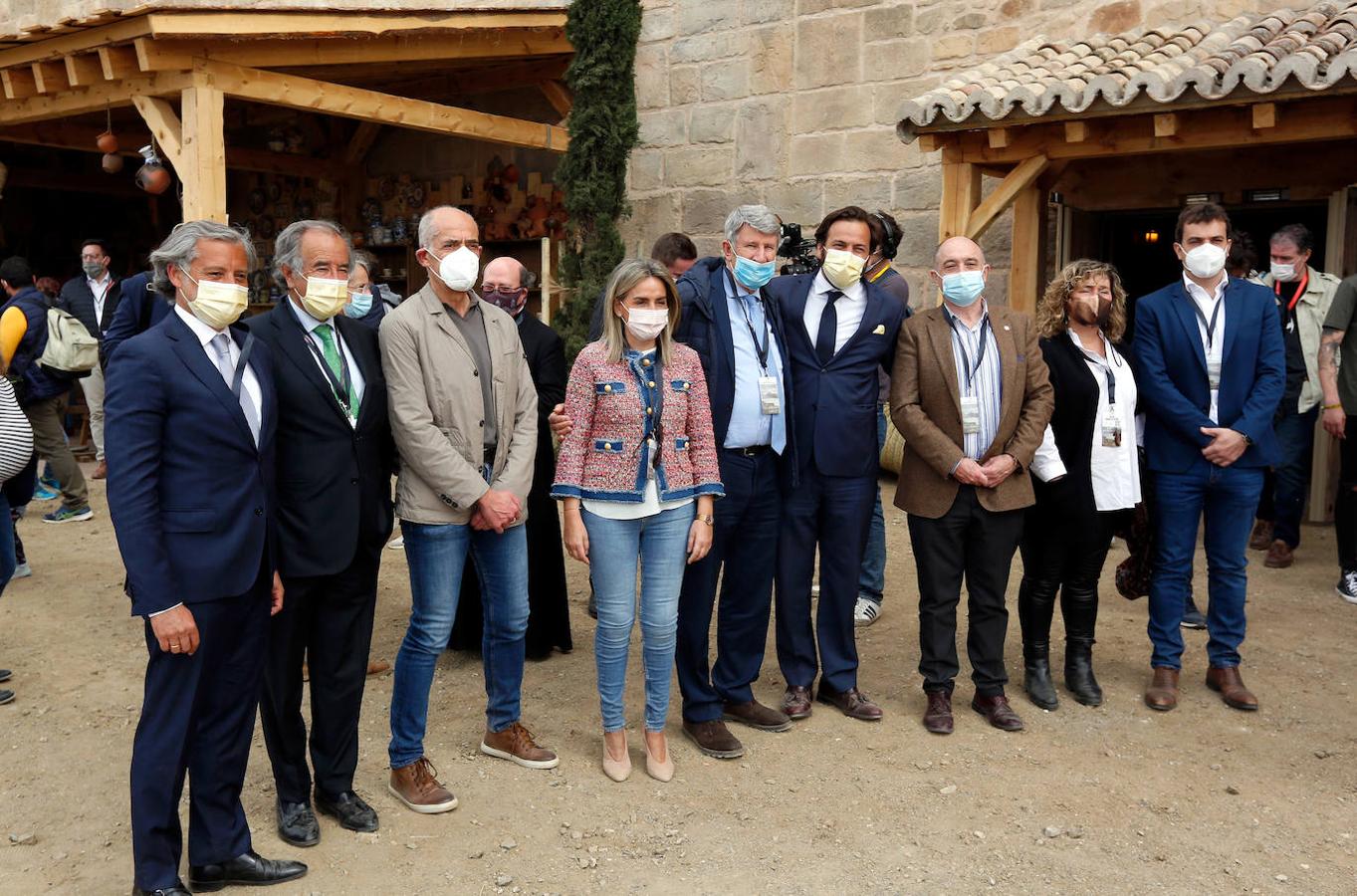 La alcaldesa de Toledo, Milagros Tolón, ha visitado este sábado el parque. 