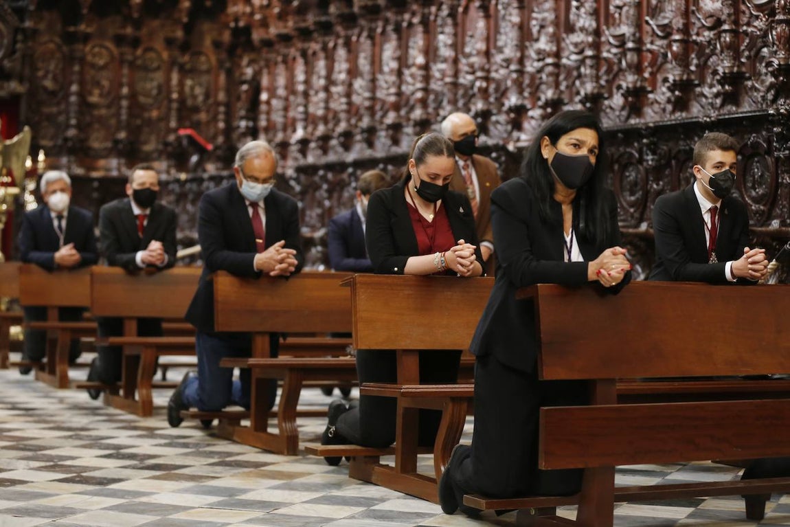 Semana Santa de Córdoba 2021 | Las imágenes del acto conjunto del Lunes Santo en la Catedral