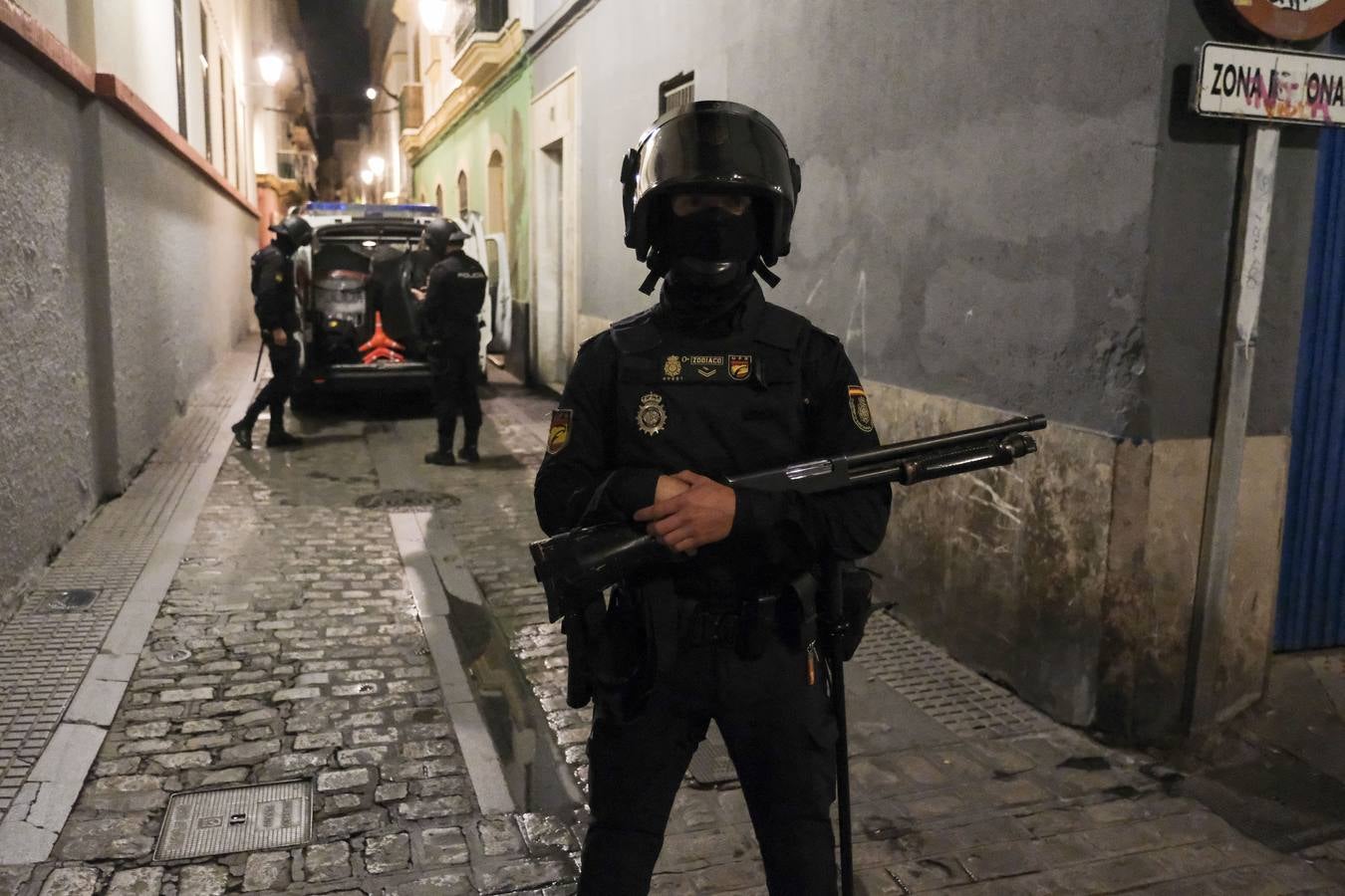 Operación contra el tráfico de drogas en La Viña