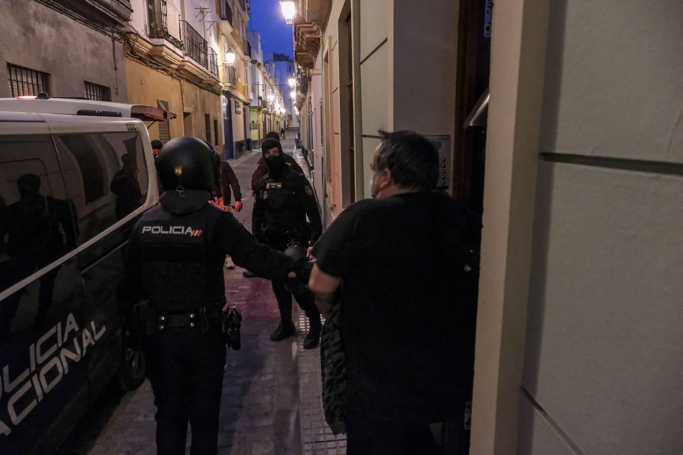 Operación contra el tráfico de drogas en La Viña