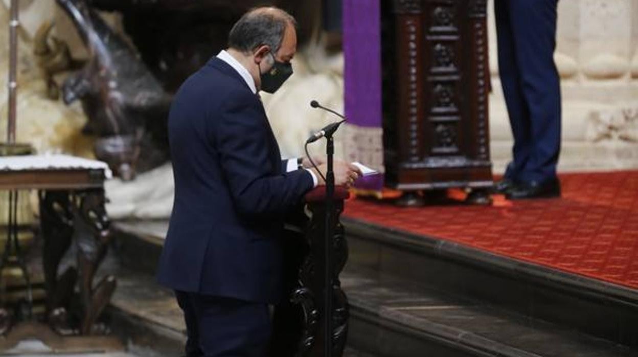 Semana Santa Córdoba 2021| Las imágenes del acto de las cofradías de Miércoles Santo en la Catedral