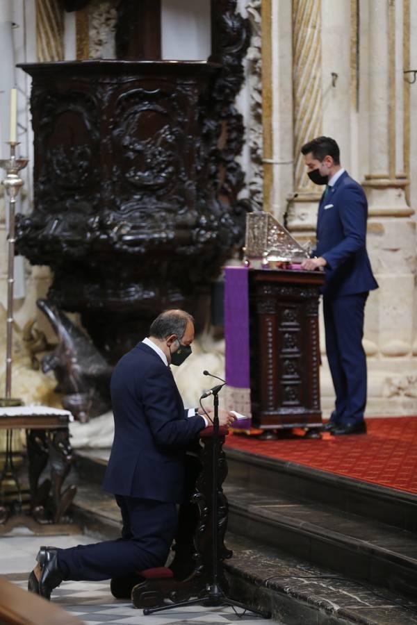 Semana Santa Córdoba 2021| Las imágenes del acto de las cofradías de Miércoles Santo en la Catedral