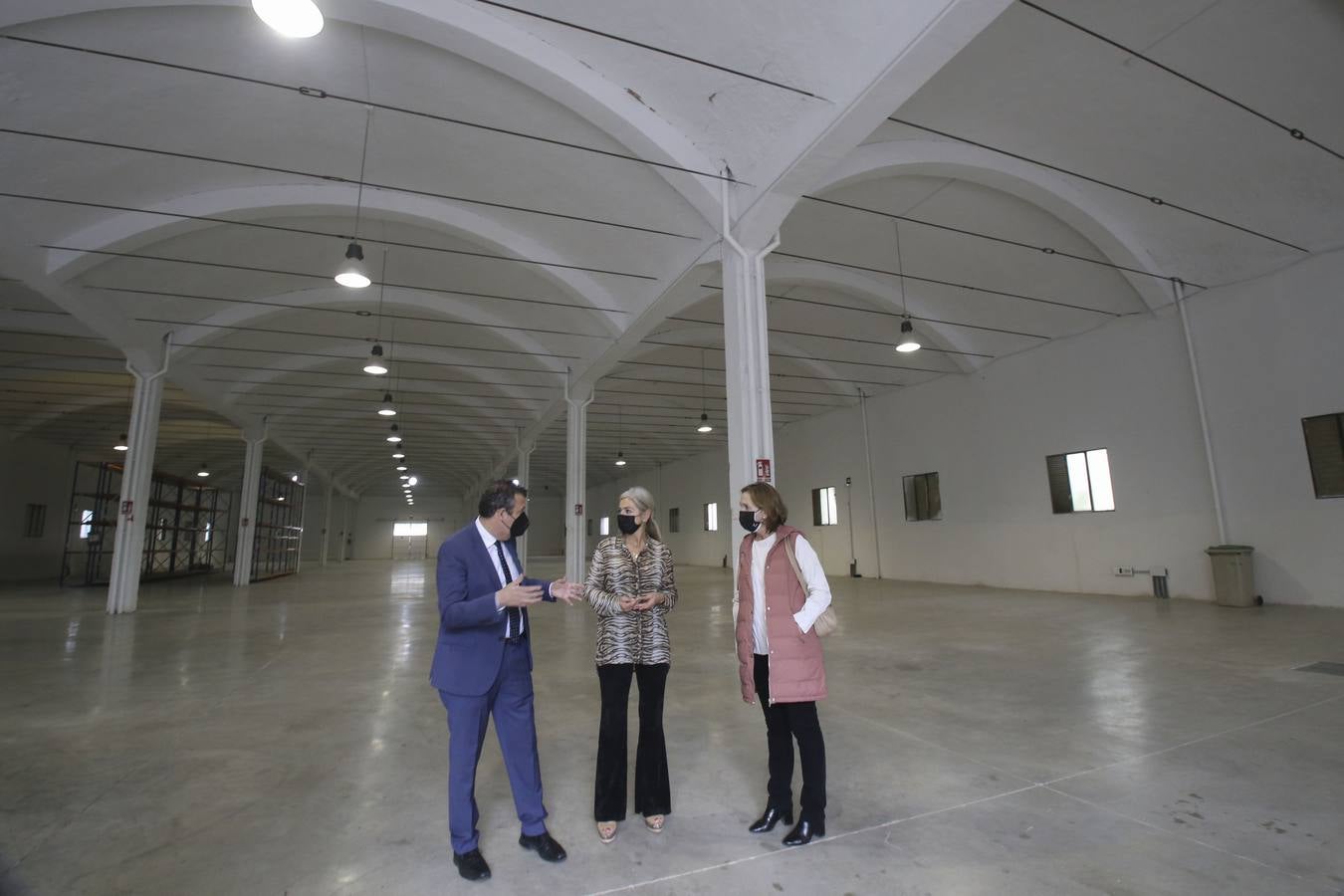 Visita de Patricia del Pozo al Centro Logístico del Patrimonio Cultural de Andalucía