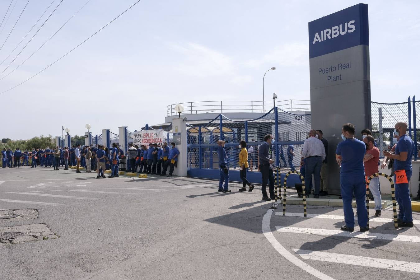 Fotos: nueva jornada de protestas en Airbus Puerto Real