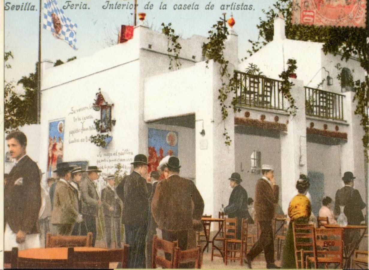 Caseta de Artistas en Feria de Abril de Sevilla de 1907