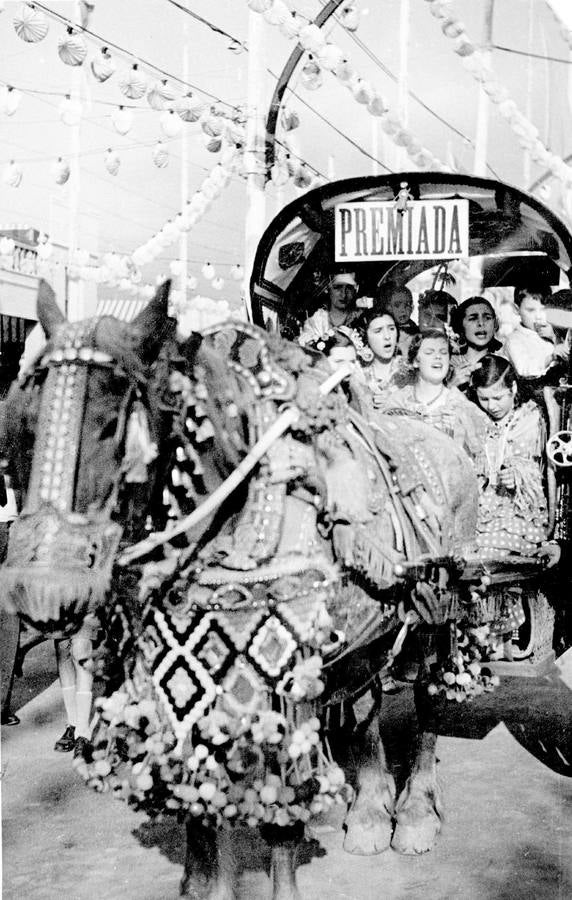 Carro que obtuvo uno de los premios en la Feria de Abril de Sevilla de 1936