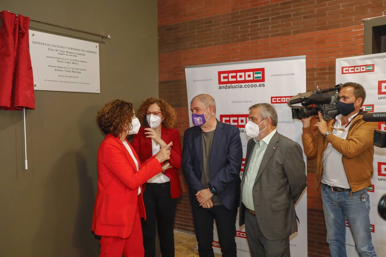 Inauguración de la nueva sede de CCOO en Sevilla