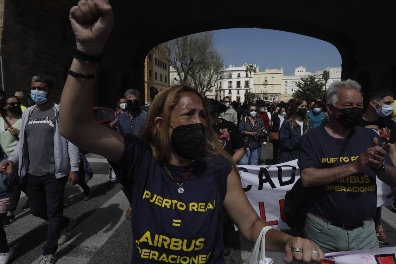 Manifestación por la reindustrialización de la Bahía de Cádiz