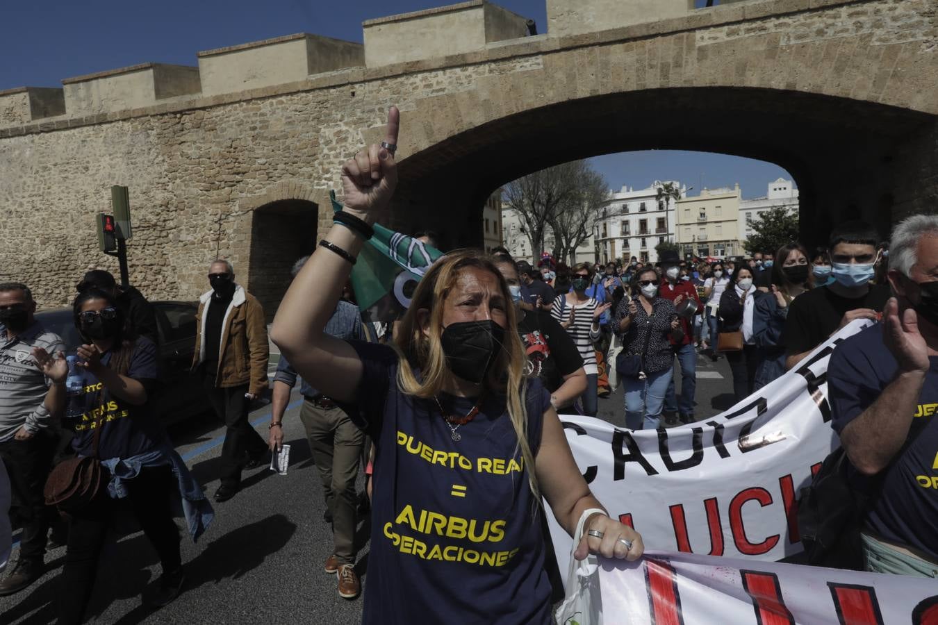 Manifestación por la reindustrialización de la Bahía de Cádiz