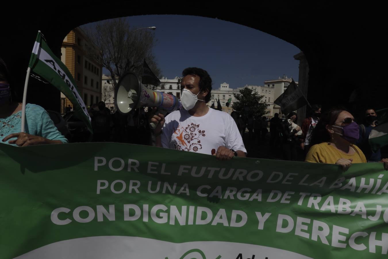 Manifestación por la reindustrialización de la Bahía de Cádiz