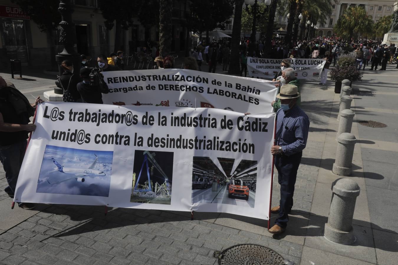 Manifestación por la reindustrialización de la Bahía de Cádiz