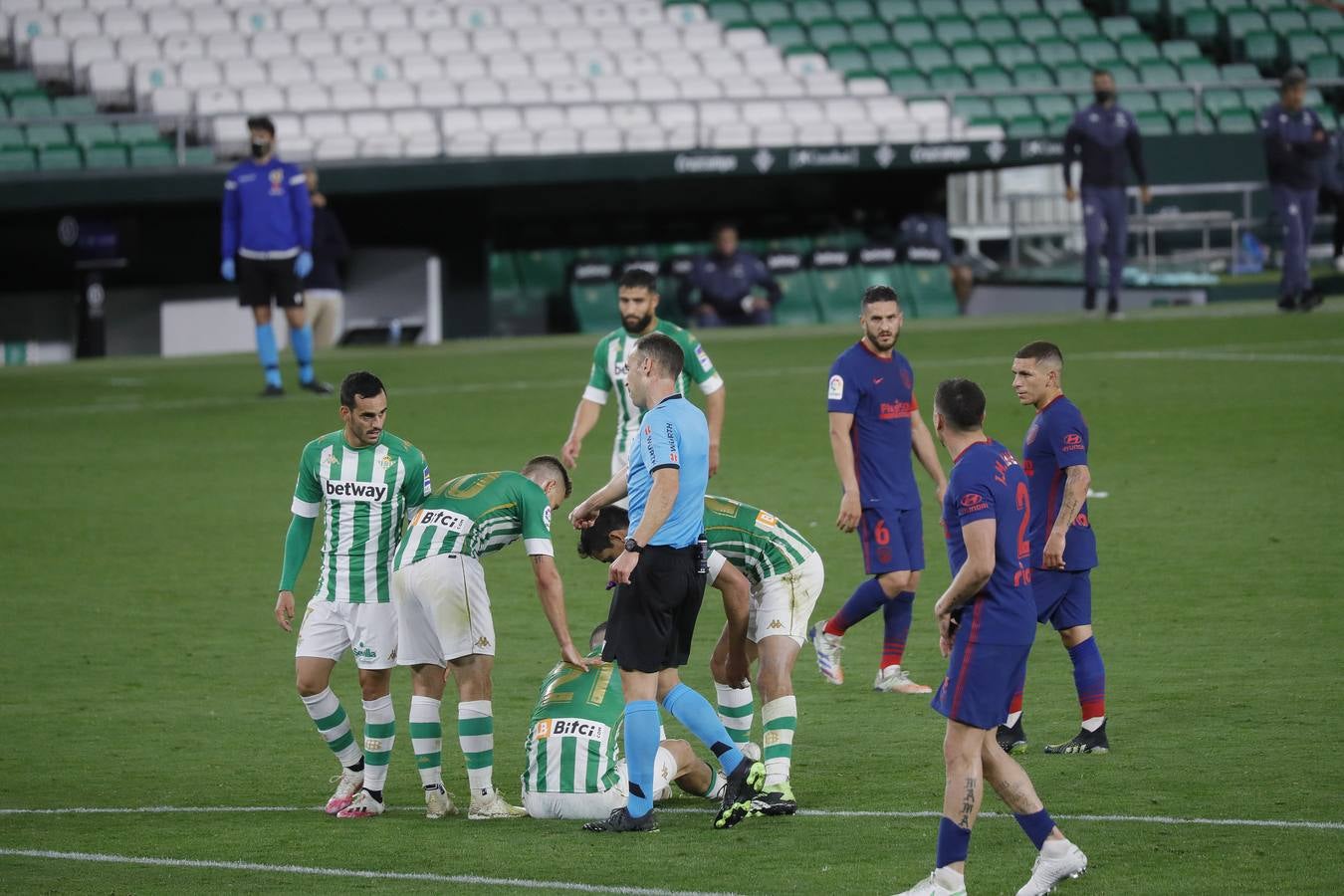 Partido entre el Betis y el Atlético de Madrid