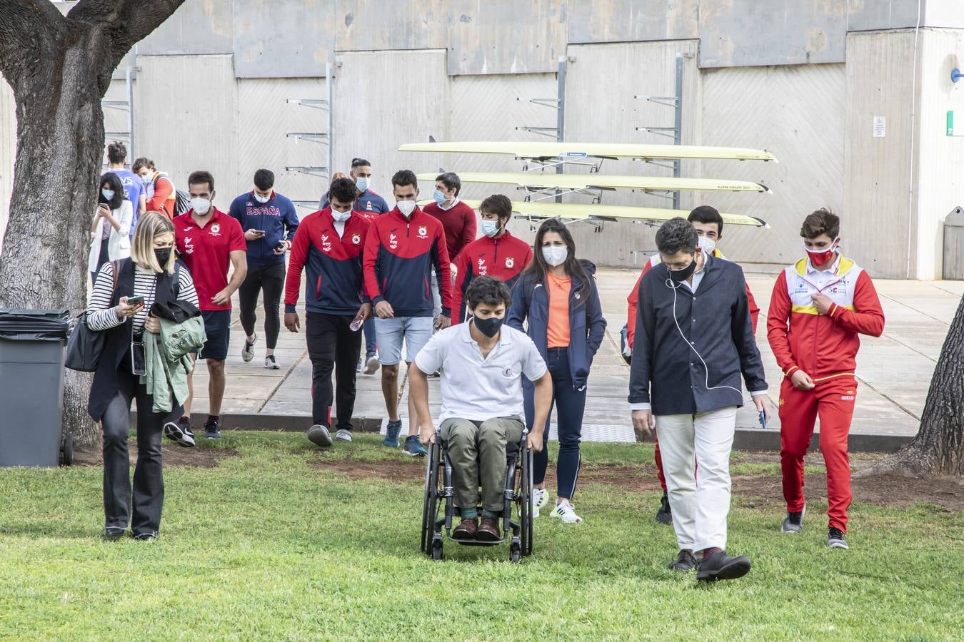 Cisco García junto a los chicos de Talento Cruzcampo