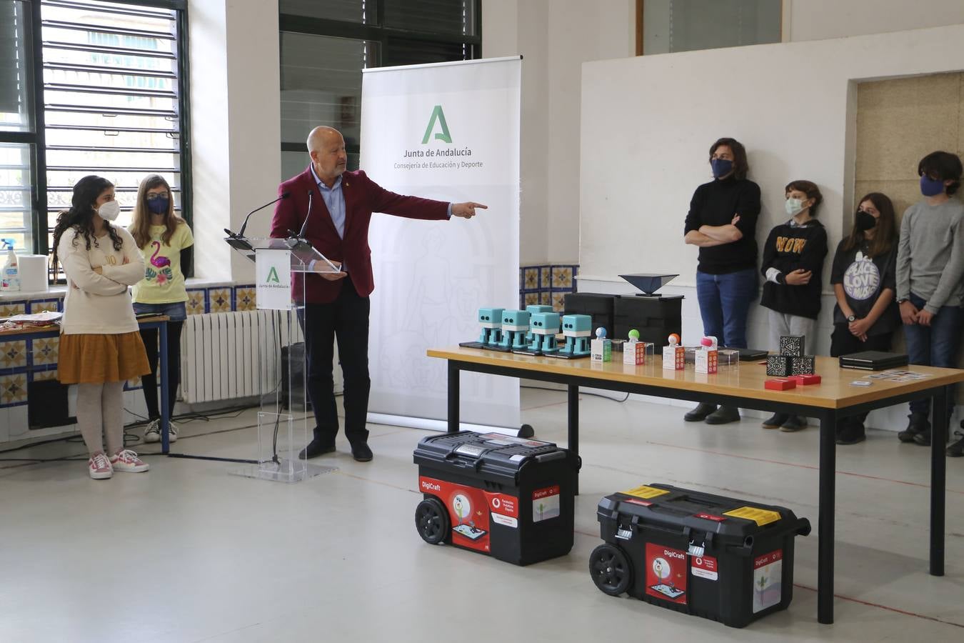 Javier Imbroda en los Altos Colegios de Sevilla